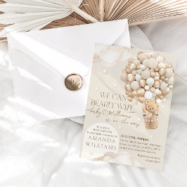 赤ん坊のシャワー男女兼用を心待ちにする 招待状