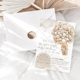 赤ん坊のシャワー男女兼用を心待ちにする 招待状