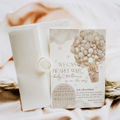 赤ん坊のシャワー男女兼用を心待ちにする 招待状