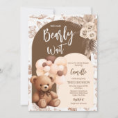 赤ん坊のシャワー男女兼用を心待ちにする 招待状 (正面)