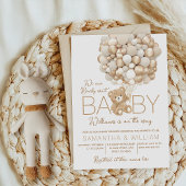 赤ん坊のシャワー男女兼用を心待ち 招待状