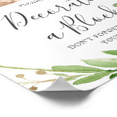 赤ん坊のシャワー飾を付ける ポスター (角)