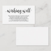 赤ん坊のシャワー、良く願っモダンて、黒素朴 エンクロージャーカード (正面/裏面)