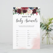 赤ん坊の動物にブルゴーニュ海軍のフローラゲームの名前を付ける (スタンド正面)