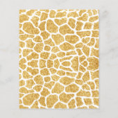 赤ん坊の動物の茶色の赤ちゃんシャワー予算の招待 (裏面)