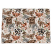 赤ん坊の動物模様 ラージペーパーバッグ (正面)