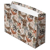 赤ん坊の動物模様 ラージペーパーバッグ (裏面アングル)