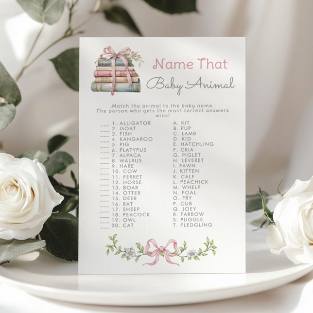 赤ん坊の名前をアニマルストーリーブックベビーシャワーゲーム (クリエイターアップロード済み)
