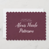 赤ん坊の女の子が紅茶を醸造しているパーティー赤ん坊シャワー 招待状 (裏面)