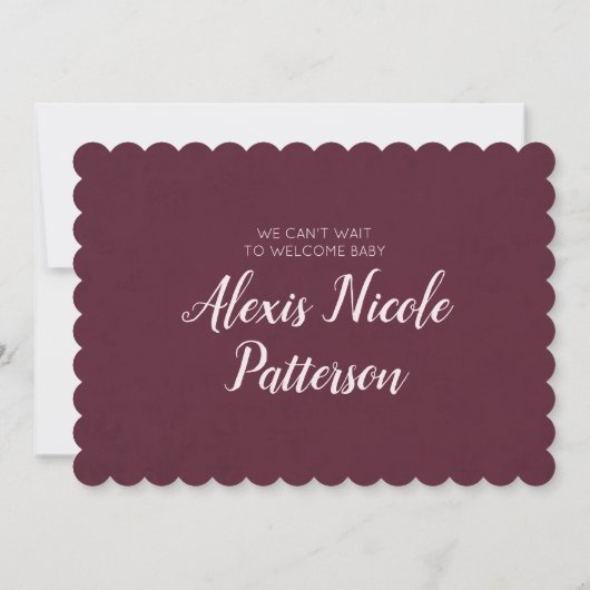 赤ん坊の女の子が紅茶を醸造しているパーティー赤ん坊シャワー 招待状 (裏面)