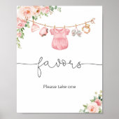 赤ん坊の女の子の服はサインを好む ポスター (正面)