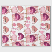 赤ん坊の女パーソナライズされたの子 ラッピングペーパー (フラット)