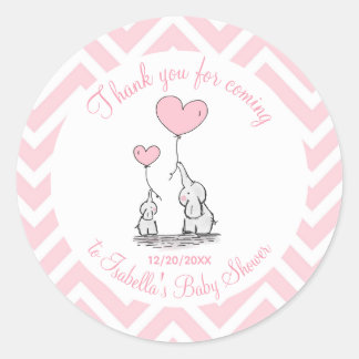 赤ん坊の女来の子のシャワー ラウンドシール