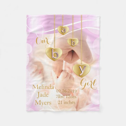 『赤ん坊の女』 フリースブランケット (正面)