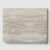 赤ん坊の息とブルゴーニュの素朴花結婚の ゲストブック (裏面)