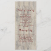 赤ん坊の息とブルゴーニュの花のプロ素朴グラム プログラム (裏面)