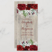 赤ん坊の息とブルゴーニュの花のプロ素朴グラム プログラム (正面/裏面)