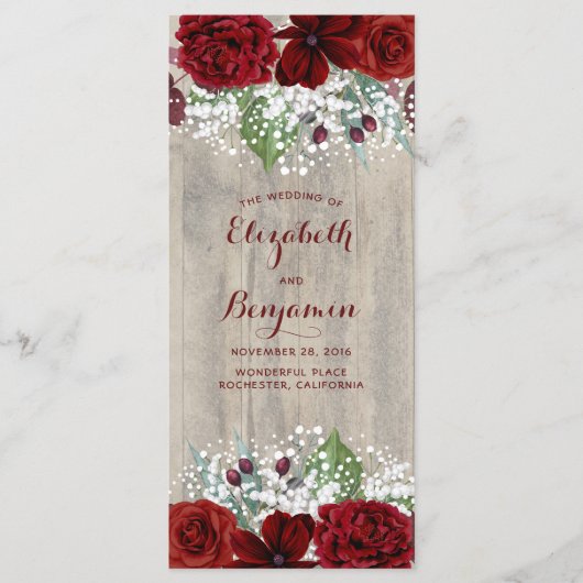 赤ん坊の息とブルゴーニュの花のプロ素朴グラム プログラム (正面)