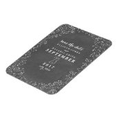 赤ん坊の息のチョークインスパイアボードは日付を保存 マグネット (左側)