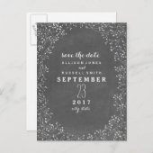 赤ん坊の息のチョークインスパイアボードは日付を保存 案内ポストカード (正面/裏面)