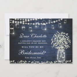 赤ん坊の息のメイソンの瓶が私の花嫁になる 招待状