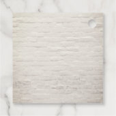 赤ん坊の息のメイソンの瓶ホワイトブリック結婚ズ フェイバータグ (裏面)