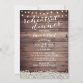 赤ん坊の息のリハ結婚ーサルディナー 招待状 (正面)