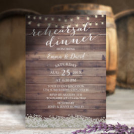 赤ん坊の息のリハ結婚ーサルディナー 招待状