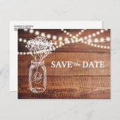 赤ん坊の息素朴石工の瓶は日付を保存 案内ポストカード (正面/裏面)