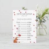 赤ん坊の赤ちゃんシャワーカードの名前を推測 招待状 (スタンド正面)