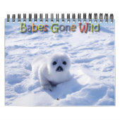 赤ん坊の野生/野生の赤ん坊の動物DIY年 カレンダー (カバー)