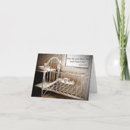 赤ん坊シャワーありがとうご注意あれ賛美よ サンキューカード