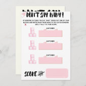 赤ん坊シャワーの'ベビー'ゲームを言わない エンクロージャーカード (正面/裏面)