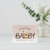 赤ん坊シャワーの本がベビー エンクロージャーカード (スタンド正面)