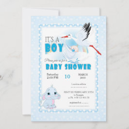 赤ん坊シャワーの誘い、それは男の子だ 招待状