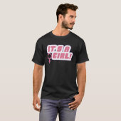 赤ん坊シャワー女の子のジェンダーが明らかにする Tシャツ (正面フル)