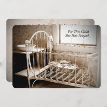 赤ん坊シャワー、この子のために彼女は祈ヴィンテージ