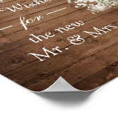 赤ん素朴坊の呼吸灯がサインを願う ポスター (角)