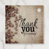 赤ん素朴坊の女の子がコーヒーの赤ちゃんシャワーを醸造している フェイバータグ (裏面)