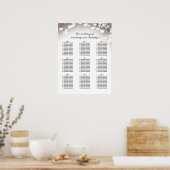 赤ん素朴坊の息の国の結婚式の座席表 ポスター (キッチン)