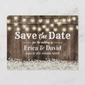 赤ん素朴坊の息の弦のライト日付を保存 案内ポストカード (正面)