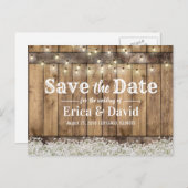 赤ん素朴坊の息の弦のライト日付を保存 案内ポストカード (正面/裏面)