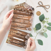 赤ん素朴坊の息ひもがレースの光を結婚放つ オールインワン招待状