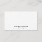 赤アクセントバラ金ゴールドマンダラシック 名刺 (裏面)