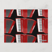 赤アコーディオン ポストカード (裏面)