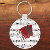 赤アコーディオン – レッツポルカ キーホルダー (正面)