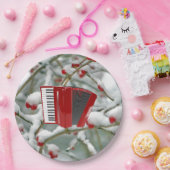 赤アコーディオン – 雪の中の果実， ペーパープレート (パーティー)