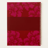 赤アジアスタイル パーソナライズされた プランナー手帳 (裏面)