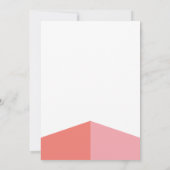 赤アステカちゃん女子生誕発表写真カード 案内状 (裏面)