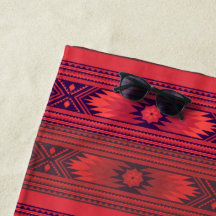 赤アステカ模様